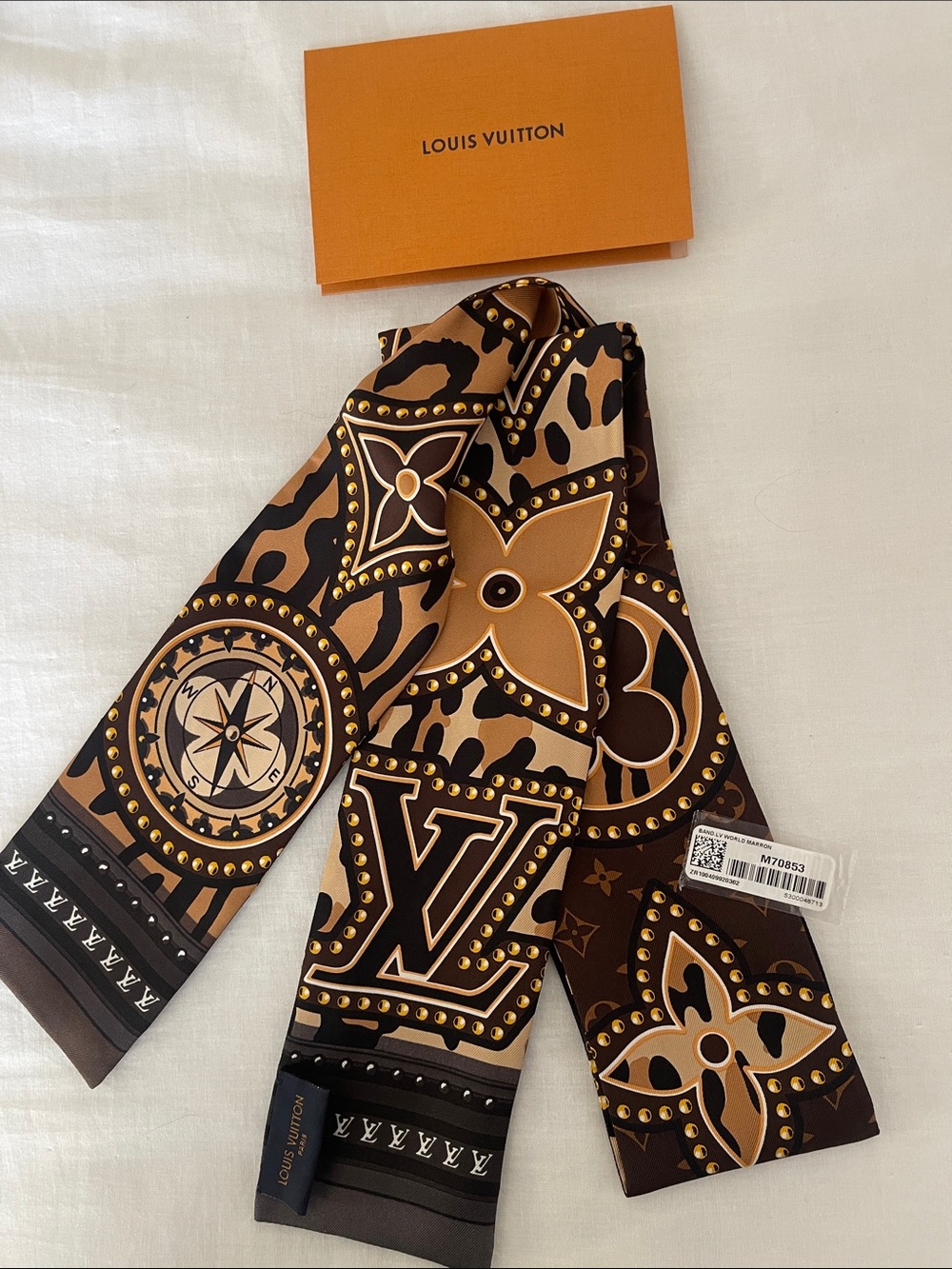 Authentic Louis Vuitton World Marron Bandeau